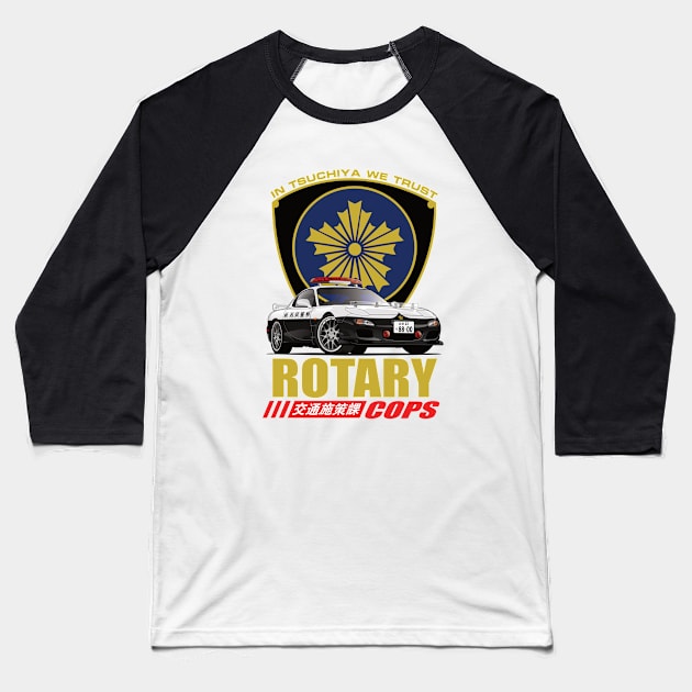 Rotary Cops RX7 FD Baseball T-Shirt by 8800ag